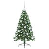 vidaXL Sapin de Noël artificiel pré-éclairé Vert 120 cm PVC