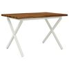 vidaXL Table &agrave; manger en bord vivant 90 x 55 x 75 cm