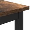 vidaXL table Ch&ecirc;ne fum&eacute; 100 x 50 x 76,5 cm Bois d'ing&eacute;nierie et acier