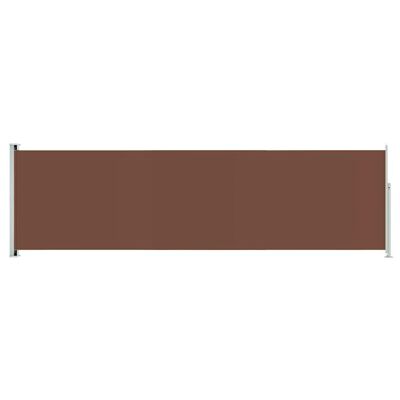 vidaXL Auvent latéral rétractable de patio 180x600 cm Marron