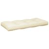 vidaXL Coussins de palette lot de 5 cr&egrave;me tissu