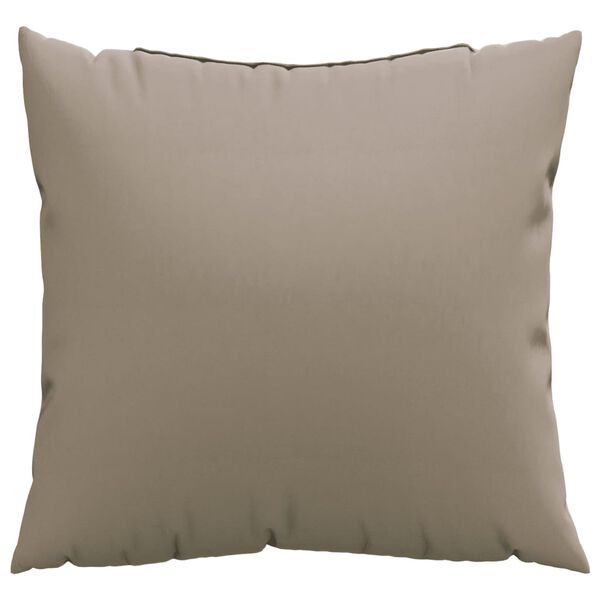 vidaXL Coussins de canap&eacute; lot de 4 taupe 40x40 cm tissu