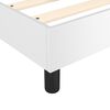 vidaXL Sommier &agrave; lattes de lit avec matelas Blanc 140x190cm Similicuir