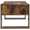 vidaXL Table basse Ch&ecirc;ne fum&eacute; 92 x 53 x 45 cm Bois d'ing&eacute;nierie