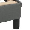vidaXL Cadre de lit avec LED sans matelas Hvar gris fonc&eacute; 200x200 cm tissu