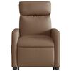 vidaXL Fauteuil inclinable Marron Tissu