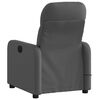 vidaXL Fauteuil de massage inclinable Gris fonc&eacute; Tissu