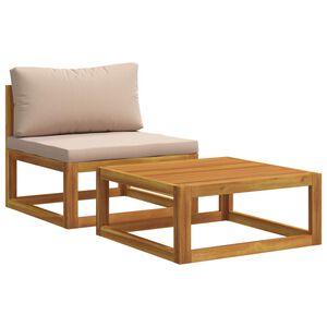 vidaXL Ensemble de canap&eacute;s modulables avec coussins 2 pc