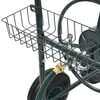 vidaXL Chariot d&eacute;vidoir avec connecteur de tuyau 1/2" 75 m Acier