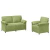vidaXL Ensemble de Canap&eacute;s 2 pc Vert clair Velours