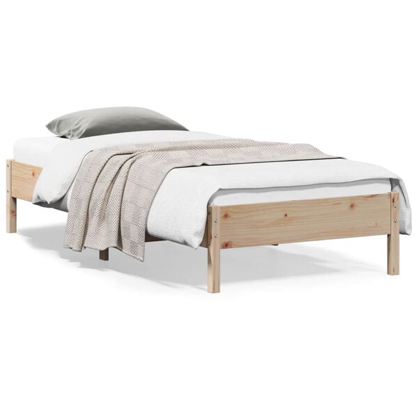 vidaXL Cadre de lit sans matelas 100x200 cm bois massif de pin