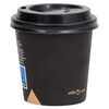 vidaXL Tasses &agrave; caf&eacute; en papier avec couvercles 120 ml 500 pcs Noir