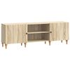 vidaXL Meuble TV Ch&ecirc;ne Sonoma 150 x 31 x 50 cm Bois d'ing&eacute;nierie