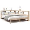 vidaXL Lit biblioth&egrave;que sans matelas 150x200 cm bois massif de pin