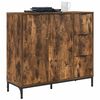 vidaXL Buffet Ch&ecirc;ne fum&eacute; 89,5 x 33 x 82 cm Bois d'ing&eacute;nierie