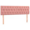 vidaXL T&ecirc;tes de lit Rose 160x7x78/88 cm Velours