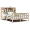 vidaXL Lit biblioth&egrave;que sans matelas 140x190 cm bois de pin massif