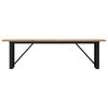 vidaXL Table basse cadre en O 160x40x45,5 cm bois de pin massif acier