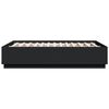 vidaXL Cadre de lit sans matelas noir 140x190 cm