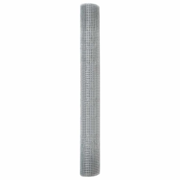 vidaXL Cl&ocirc;ture en fil soud&eacute; Argent 1.4 x 10 m