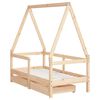 vidaXL Cadre de lit enfant avec tiroirs 70x140 cm bois de pin massif