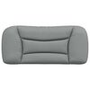 vidaXL Coussin de t&ecirc;te de lit Hvar gris clair 90 cm tissu