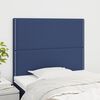 vidaXL Tête de lit Bleu 80x5x118/128 cm Tissu
