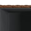 vidaXL Jardini&egrave;res d'ext&eacute;rieur 3 pcs marron r&eacute;sine tress&eacute;e