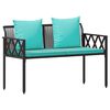 vidaXL Bancs d'ext&eacute;rieur 2 -Seater 116 x 56 x 75 cm polyrotin