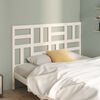 vidaXL T&ecirc;te de lit Blanc 141x4x104 cm Bois massif de pin