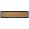 vidaXL Tapis de zone Gris fonc&eacute; 60 x 200 cm Jute