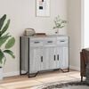 vidaXL Buffet sonoma gris 97x32,5x74,5 cm bois d'ing&eacute;nierie