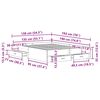 vidaXL Cadre de lit Bois Ancien 135 x 190 cm Bois d'ing&eacute;nierie