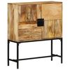 vidaXL Buffet 80x30x95 cm bois de manguier brut massif