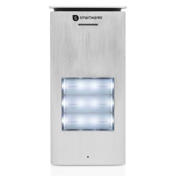Smartwares Syst&egrave;me d'interphone audio 3 appartements 20,5x8,6x2,1 cm