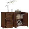 vidaXL Buffet Ch&ecirc;ne marron 100x33x59,5 cm Bois d'ing&eacute;nierie