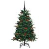 vidaXL Sapin de No&euml;l artificiel Vert 120 cm PVC, m&eacute;tal et plastique