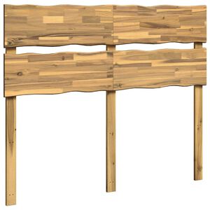 vidaXL T&ecirc;te de lit en bois brut ROSTOCK Blanc 120 cm