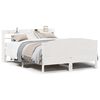 vidaXL Cadre de lit sans matelas blanc 140x190 cm bois de pin massif