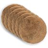 vidaXL Housse de coussin 6 pcs HEERLEN Taupe &Oslash; 40 cm Fleece PV