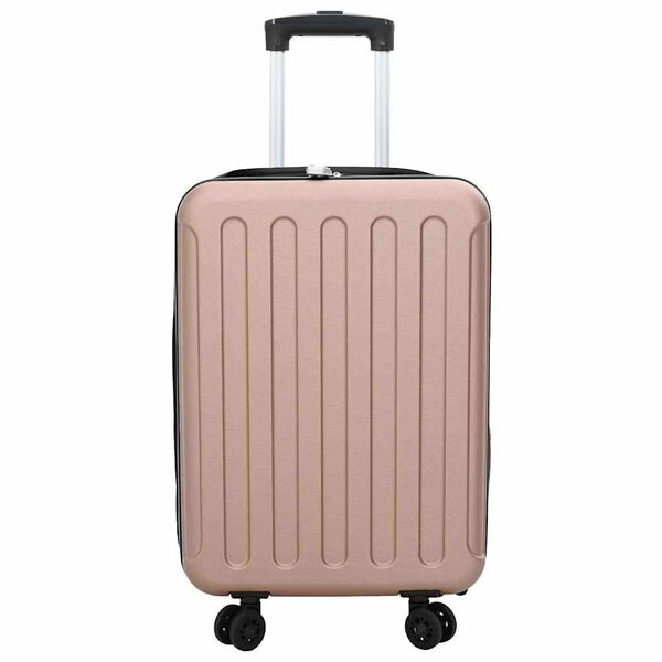 vidaXL Valise dor&eacute; rose 34 x 23 x 55.5 cm Plastic ABS