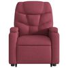 vidaXL Fauteuil inclinable de massage &eacute;lectrique Rouge bordeaux Tissu