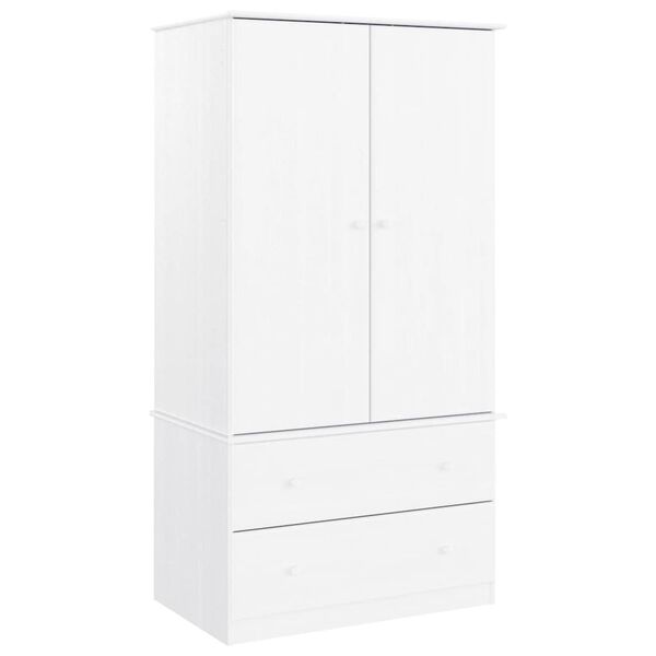 vidaXL Garde-robe ALTA blanc 90x55x170 cm bois massif de pin
