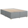 vidaXL Sommier &agrave; lattes de lit avec matelas Gris clair 140x200cm Tissu