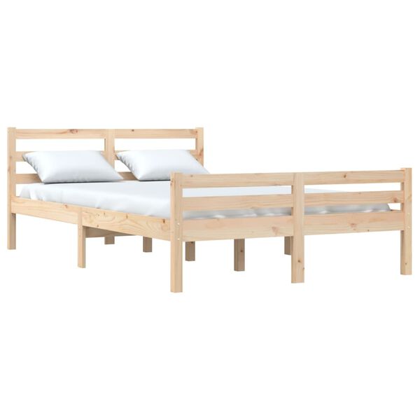 vidaXL Cadre de lit sans matelas bois massif 160x200 cm