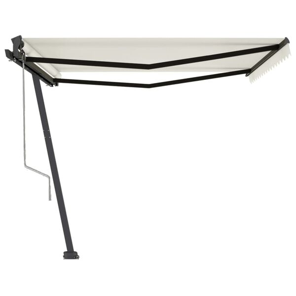 vidaXL Auvent automatique sur pied 450x350 cm Cr&egrave;me