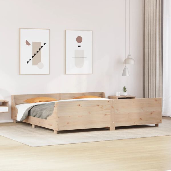 vidaXL Cadre de lit sans matelas 180x200 cm bois massif de pin