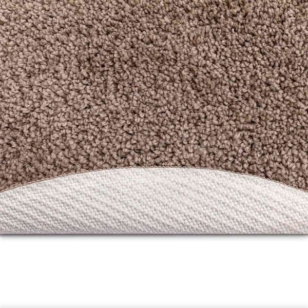 vidaXL Tapis Shaggy Anti-d&eacute;rapant Marron 160 x 160 cm PP