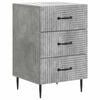 vidaXL Cabinet de chevet avec tiroir Gris b&eacute;ton 43 x 41 x 66,5 cm