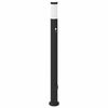vidaXL Borne lumineuse avec d&eacute;tecteur et prise 110 cm acier inoxydable IP44
